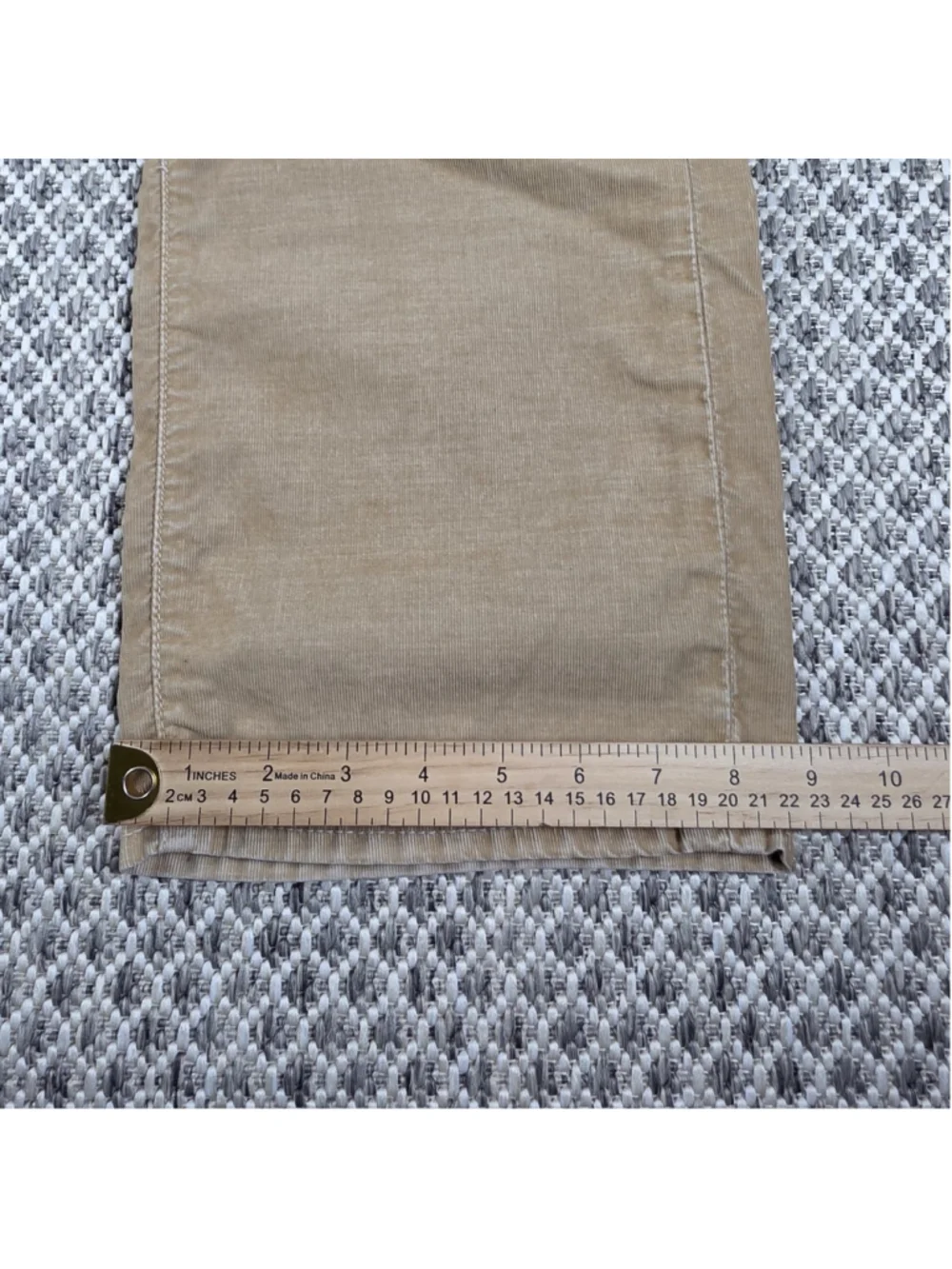 True Religion Ricky Relaxed Straight Corduroy Pants Men’s 42 Beige Tan USA Y2K - Picture 11 of 12